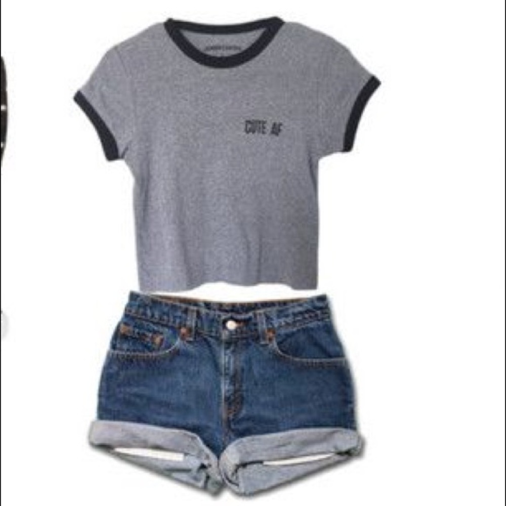 Cute Crop top and shorts outfit